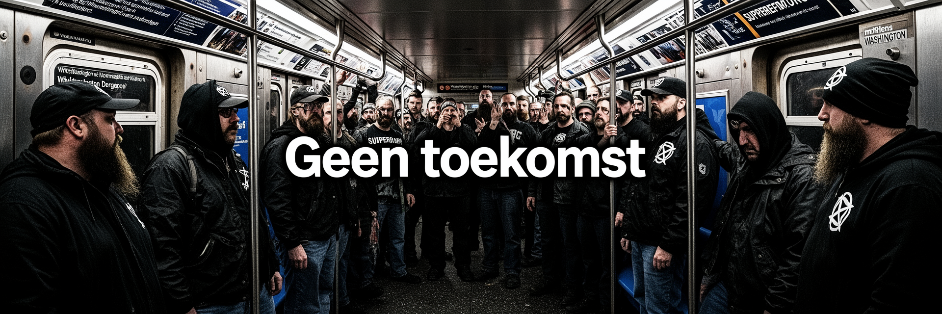 White‑supremacisten in de metro – foto die aan Rosa Parks doet denken